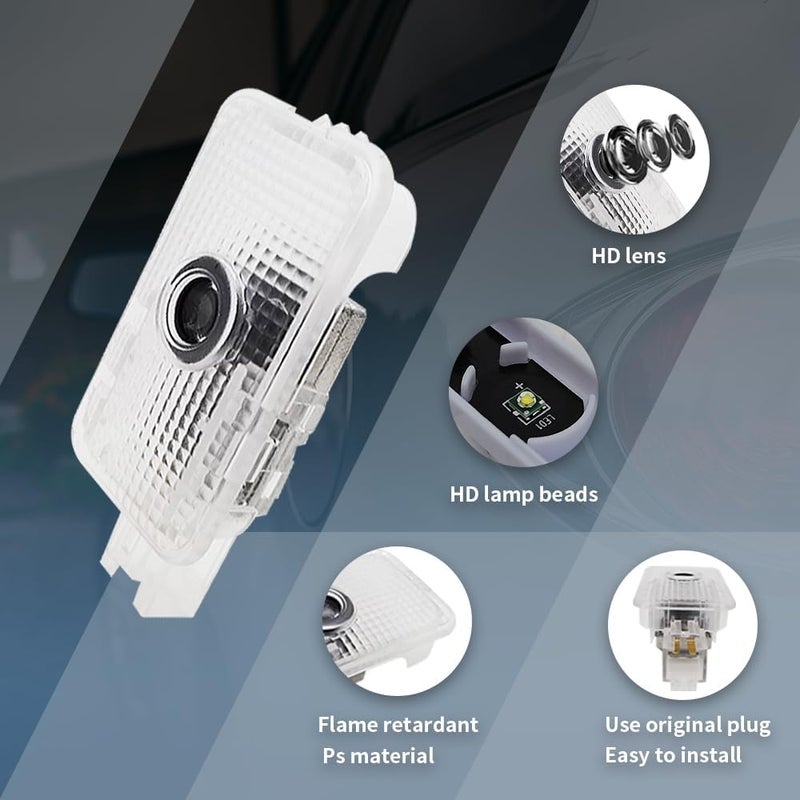 akarin 2PCS LED Car Door Projector Courtesy Lights Ghost Shadow Welcome Lamp Accessories Compatible with ZN8 2022-PRESENT GR 86 (ZN8 2022-PRESENT GR 86-Mount Fuji 01) - Image 3